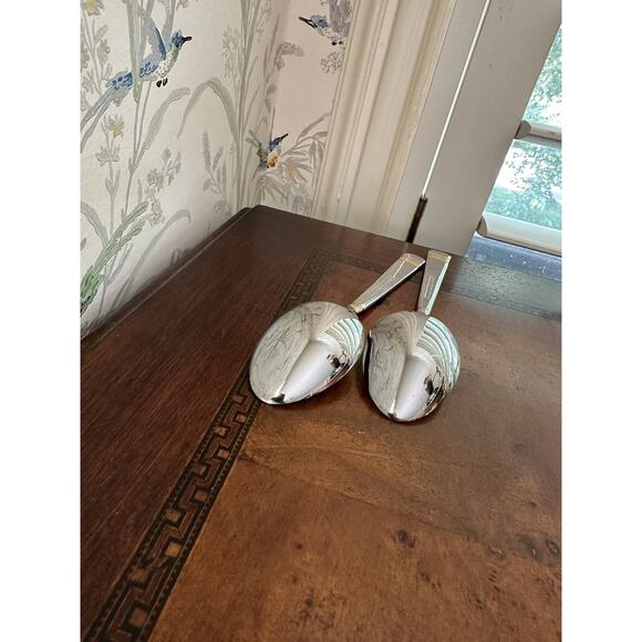 Reed & Barton GOLDEN LONGWOOD Stainless Glossy Silverware Dinner Spoons - Picture 6 of 6